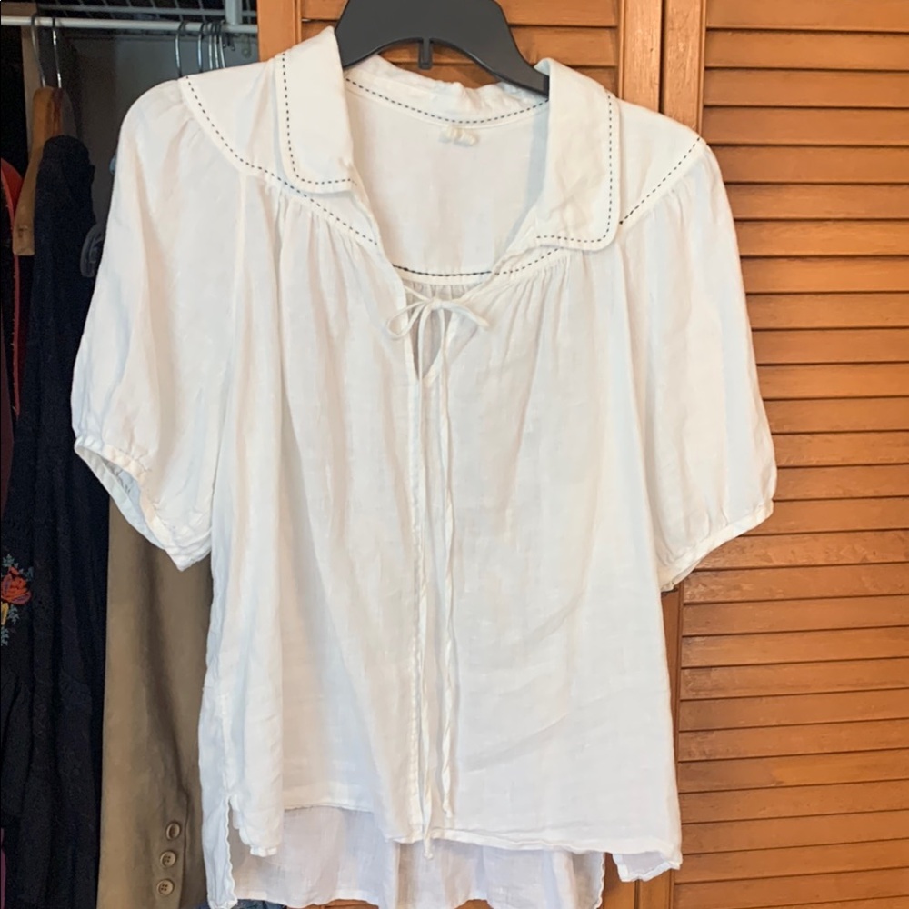 Anthropologie linen top